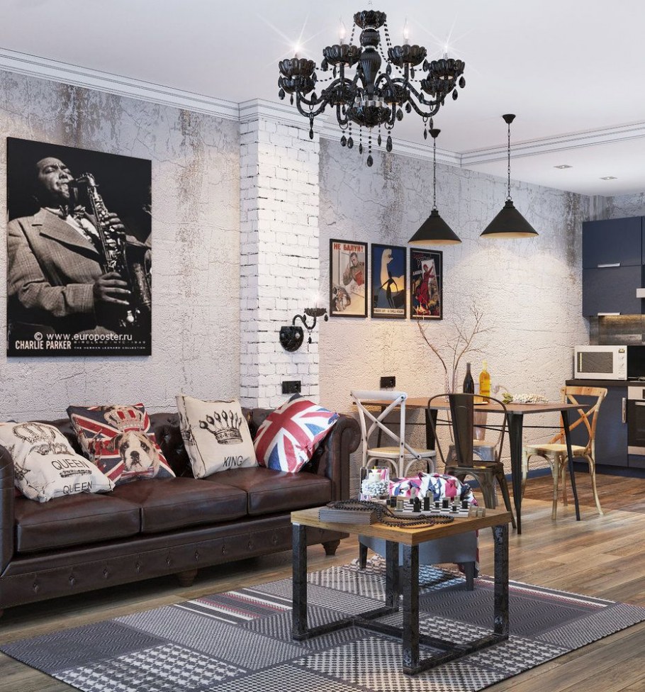 Современный интерьер с элементами классики