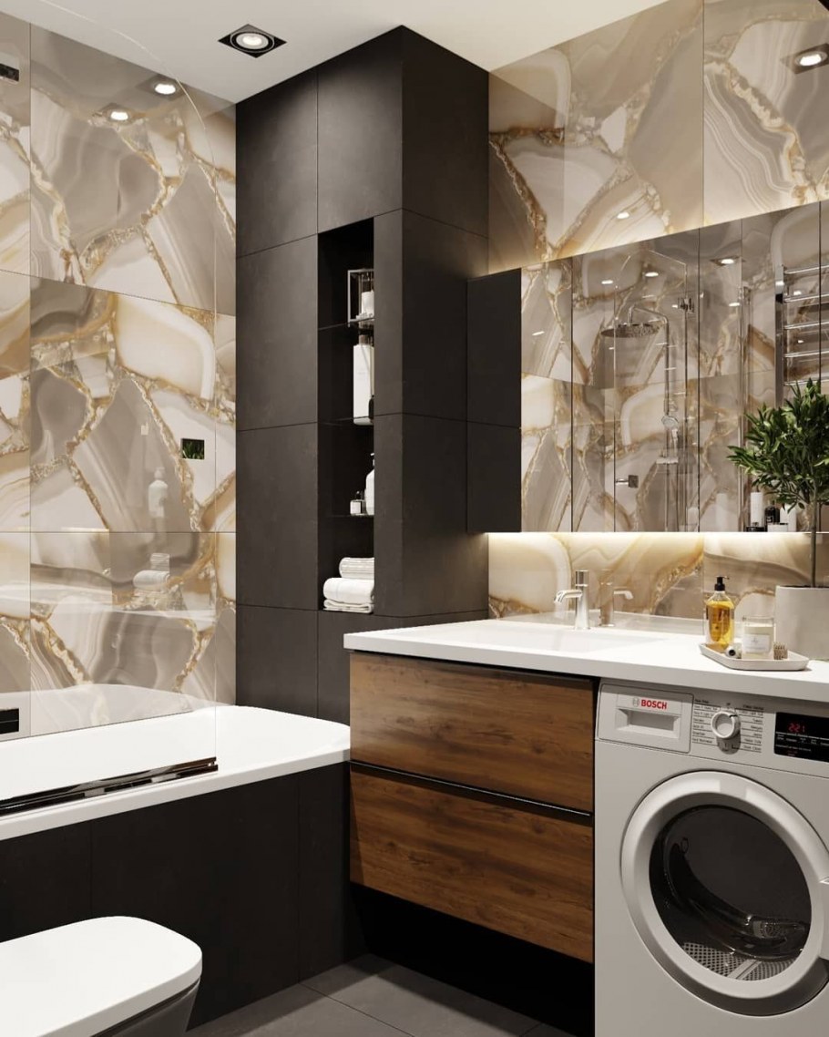 Стильная отделка кухни