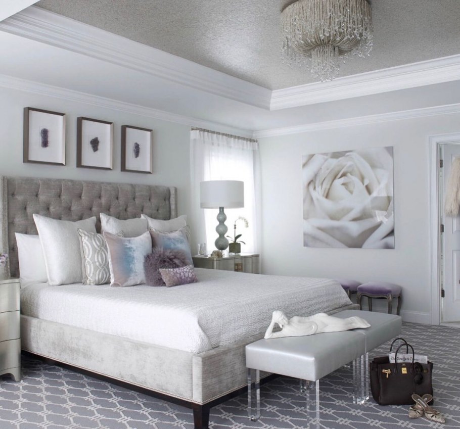 Серебристый цвет в интерьере