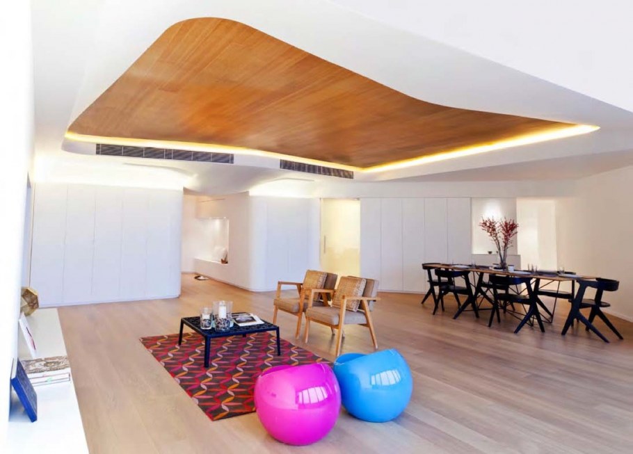 Креативный потолок в навесе