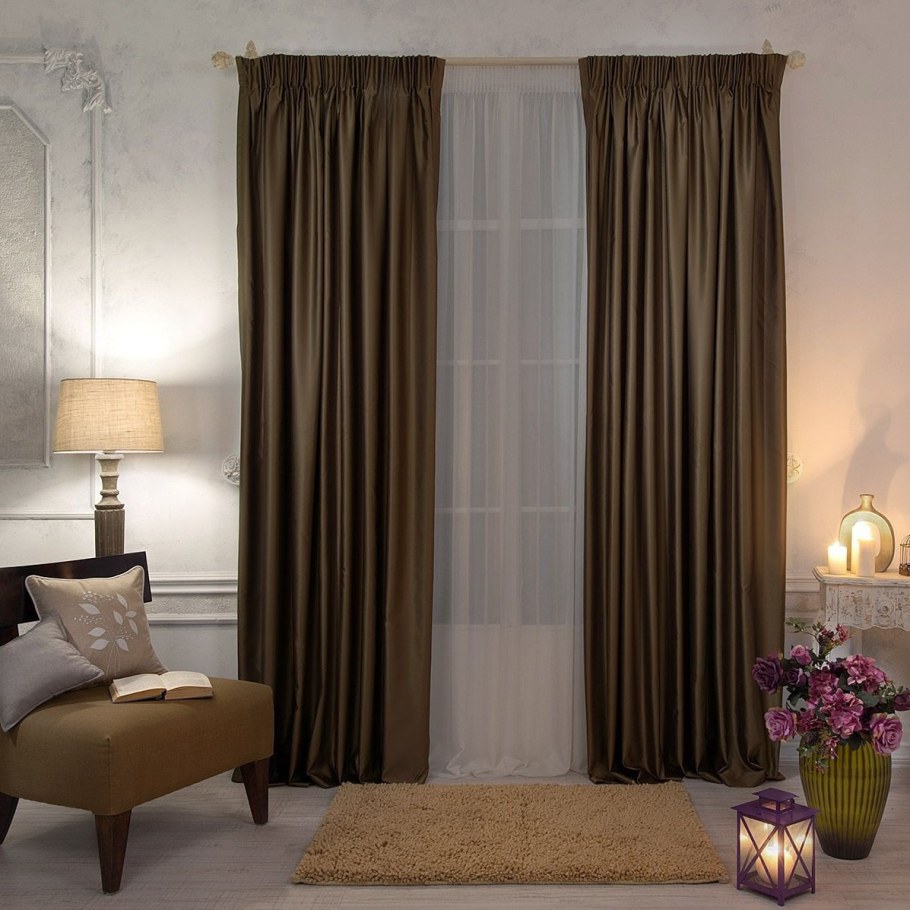 Спальня в бирюзово коричневых тонах