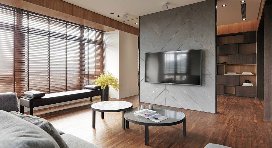 Перегородка для телевизора в гостиной