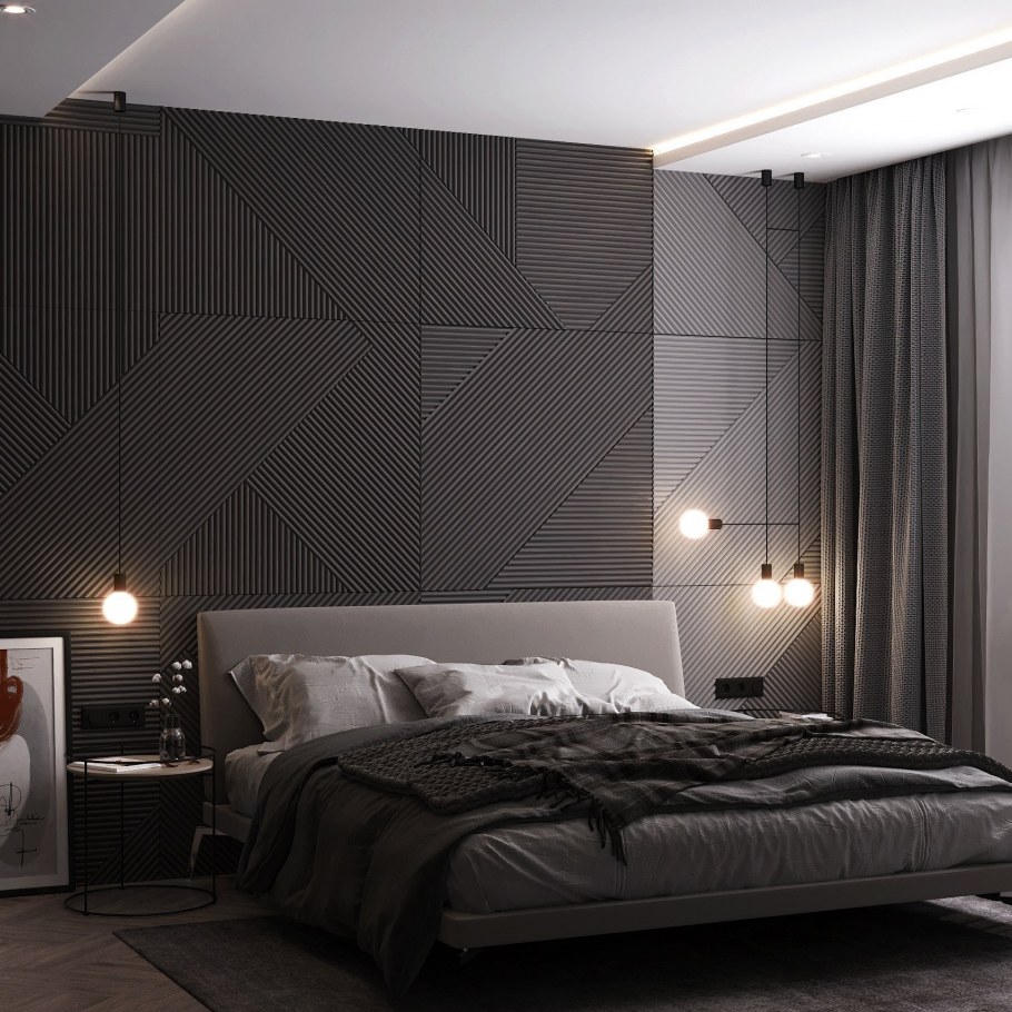 Спальня в стиле лофт