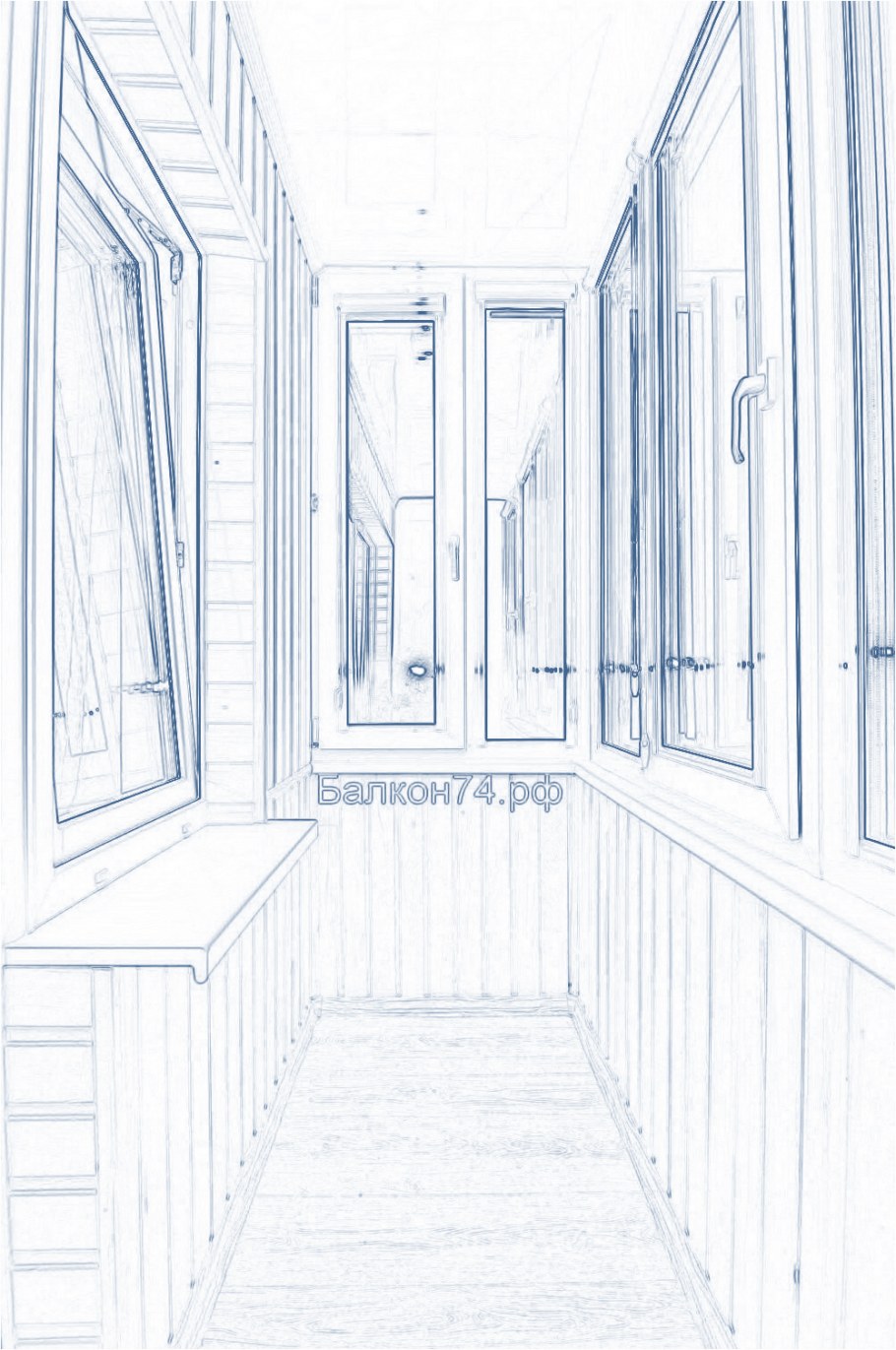 Наклейка интерьерная окно