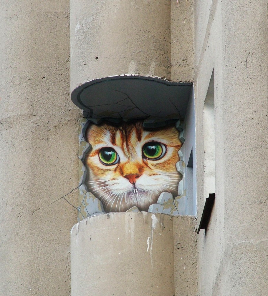 Нарисованный Бэтмен на стене