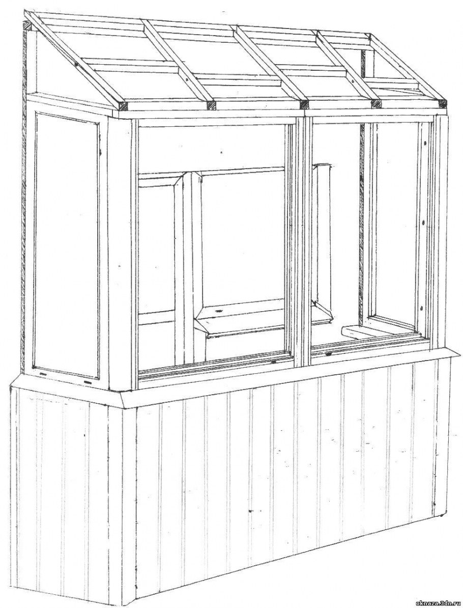 Нарисованное окно на стене