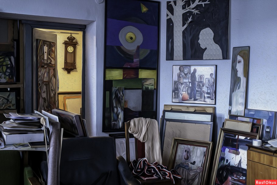 Беспорядок в мастерской художника