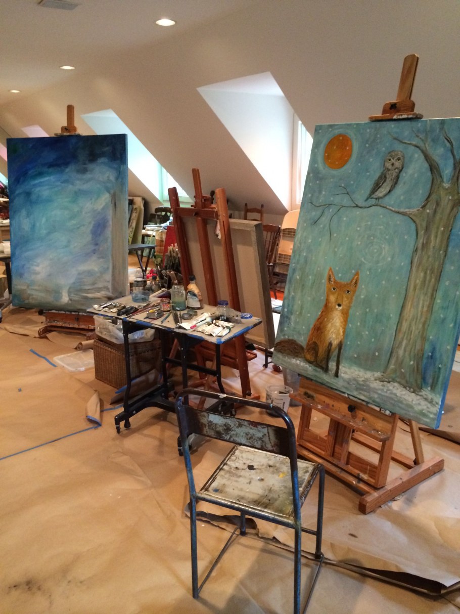 Современная мастерская художника