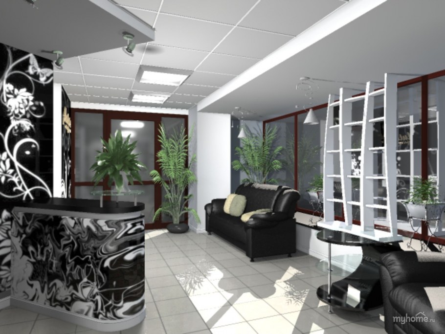 Зал ожидания в парикмахерской