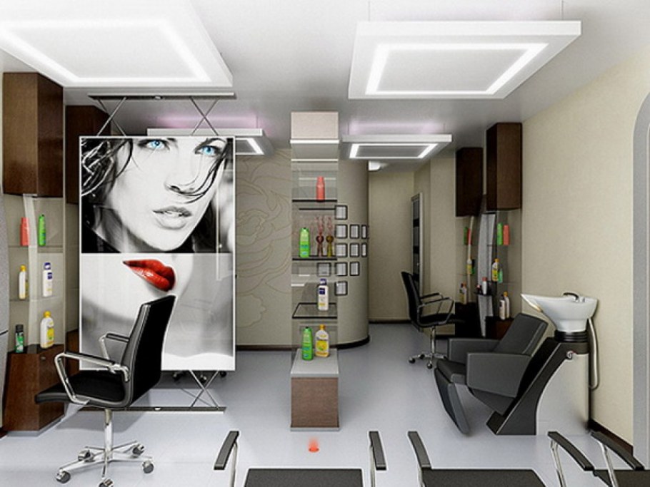 Разделение зон в салоне красоты