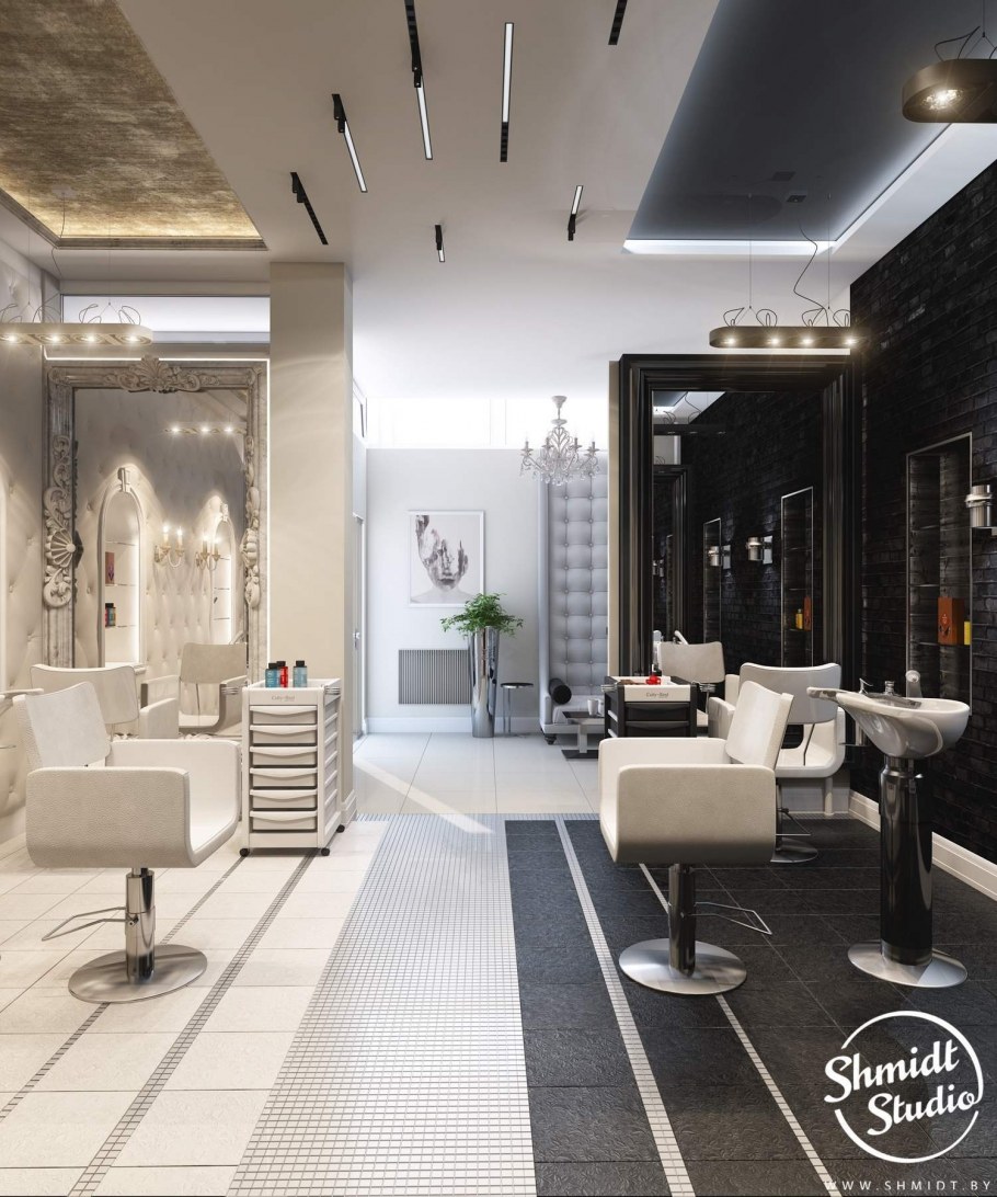 Стильный салон красоты интерьер