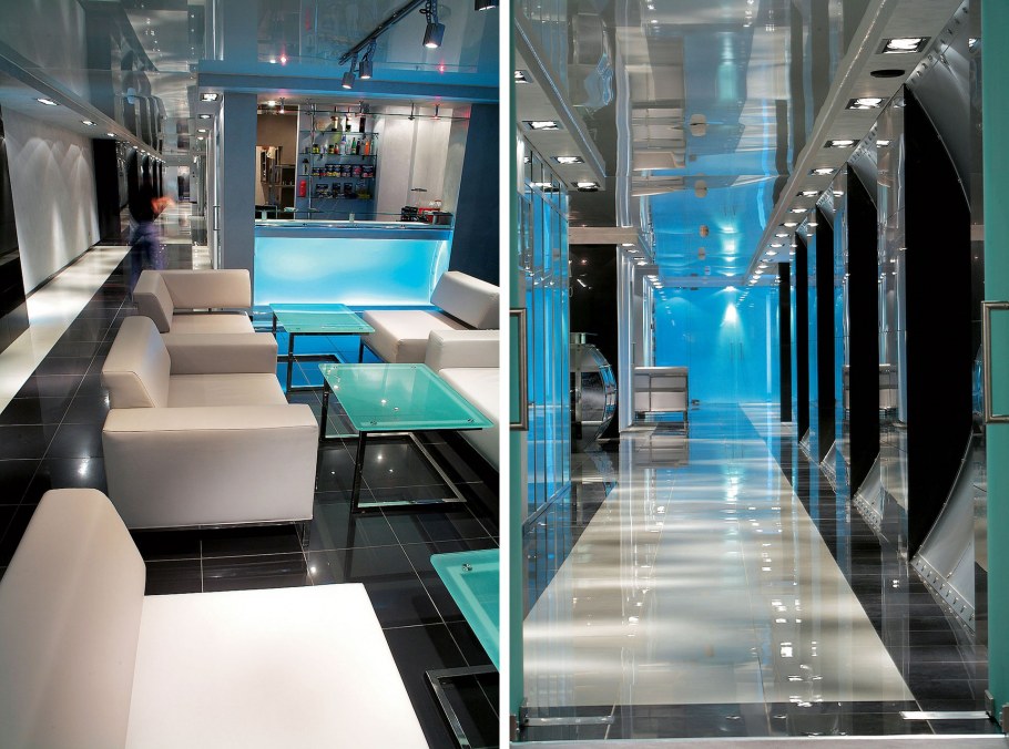 Парикмахерская в черно белом стиле