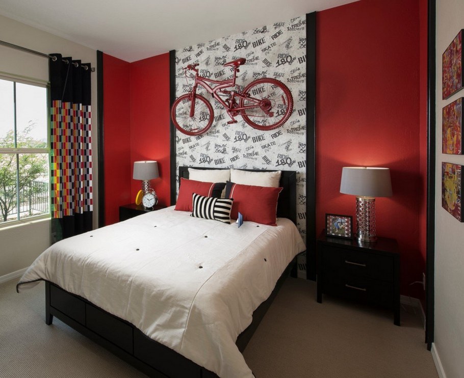 Спальня в Красном цвете