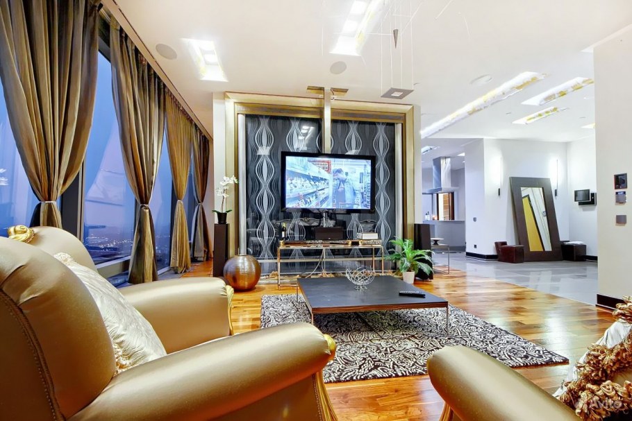 Стиль Неоклассика в интерьере квартиры гостиная