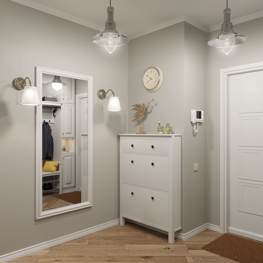 Серая прихожая