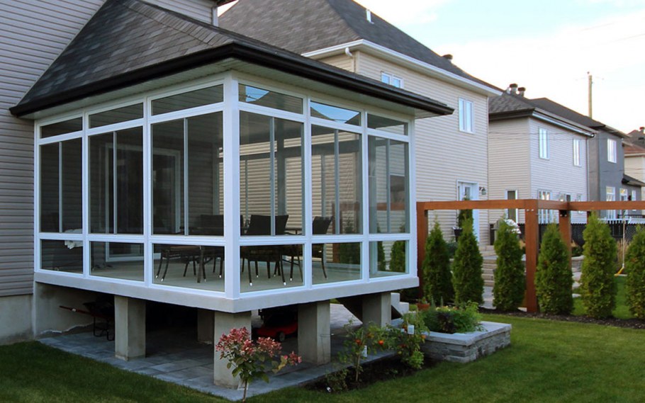 Красивые застекленные веранды