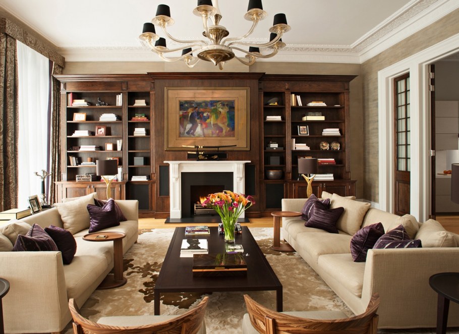 Деревянные планки в интерьере