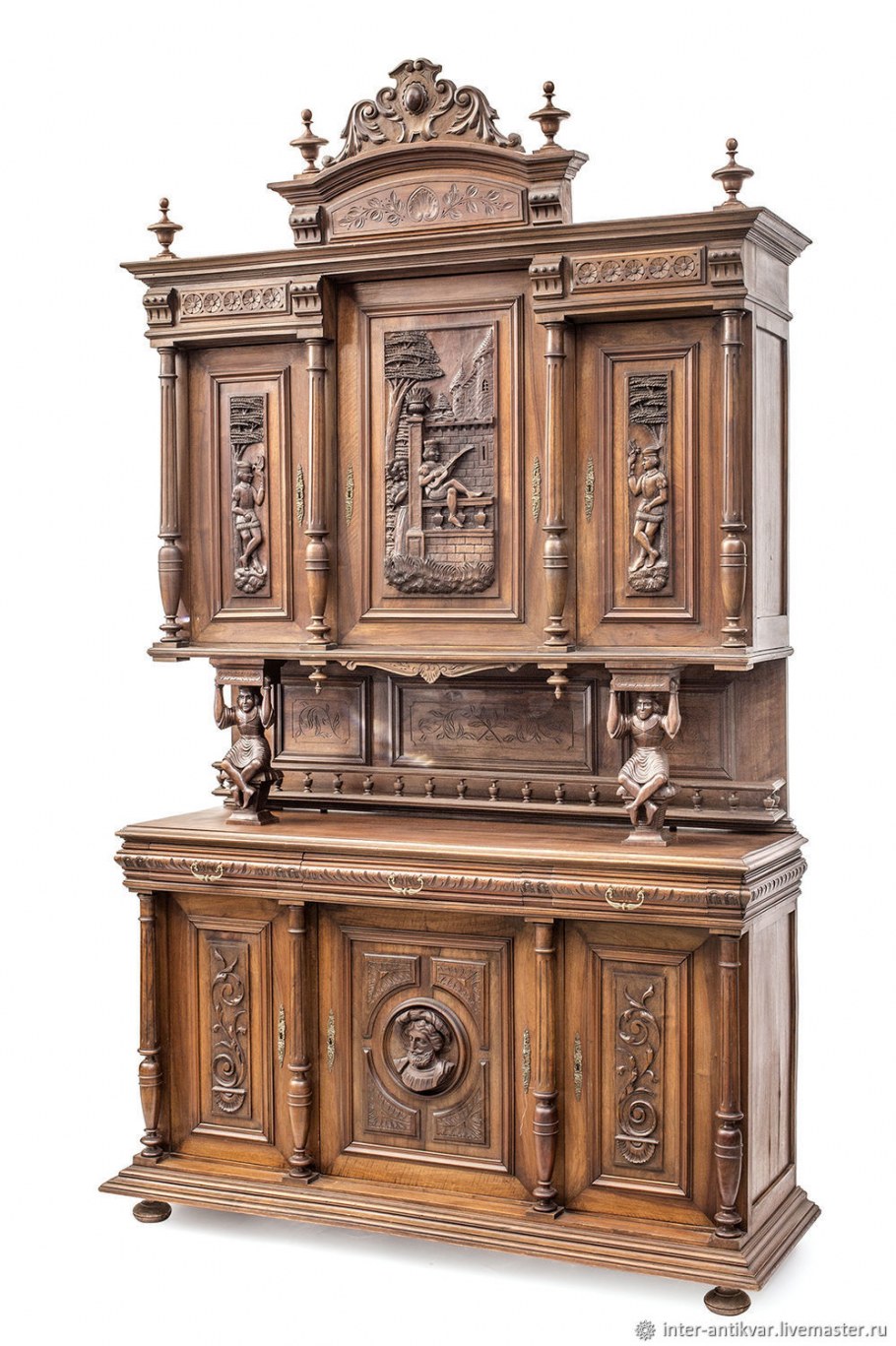 Дубовый буфет Ампир