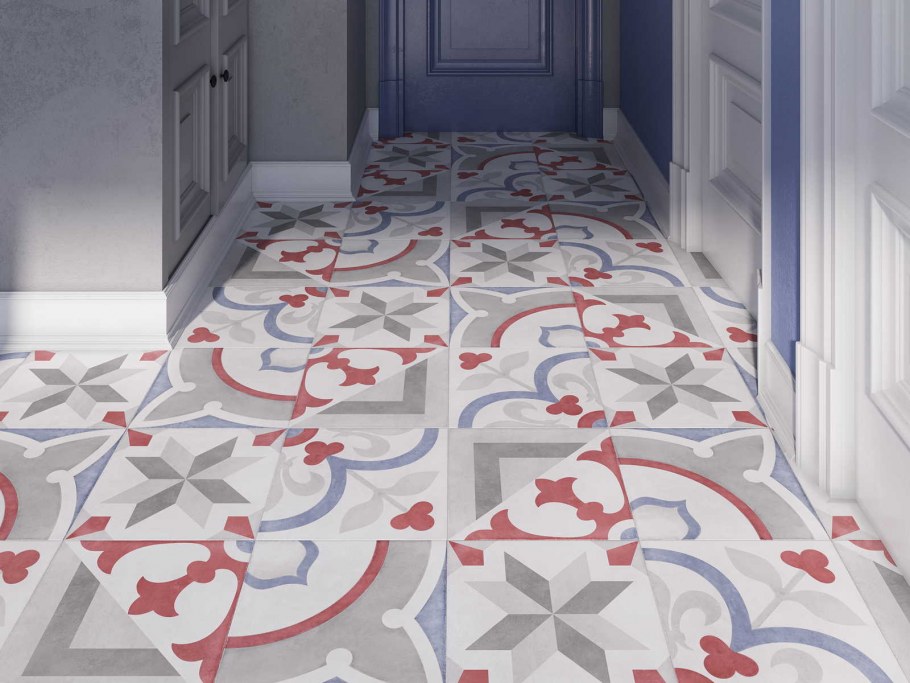 Красная плитка для ванной