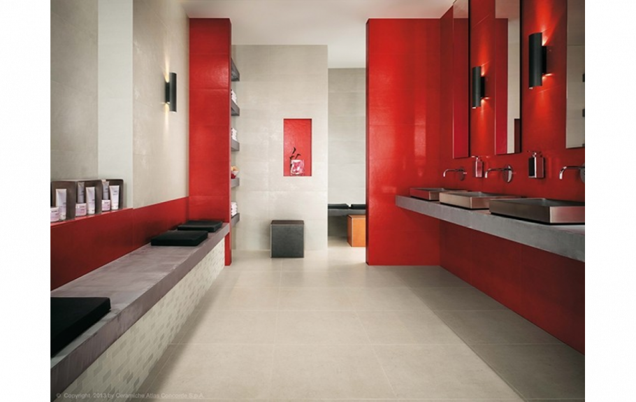 Ванная в Красном цвете