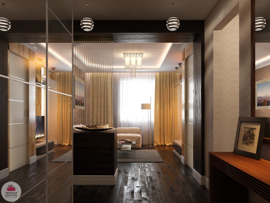 Интерьер гостиной в чешке