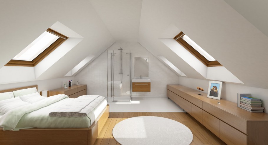 Спальня на мансарде