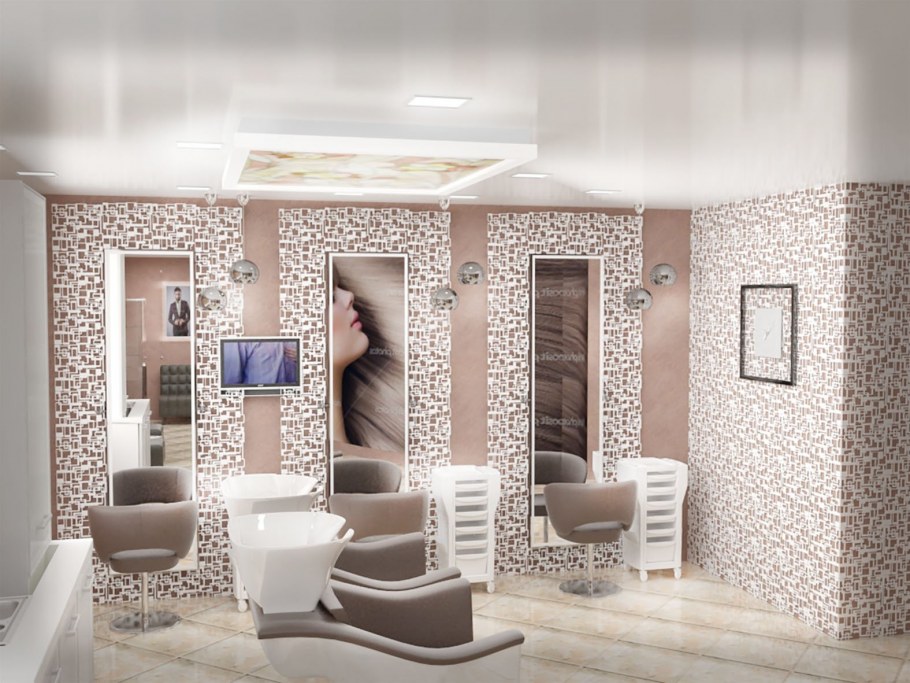 Маникюрный салон в розовых тонах