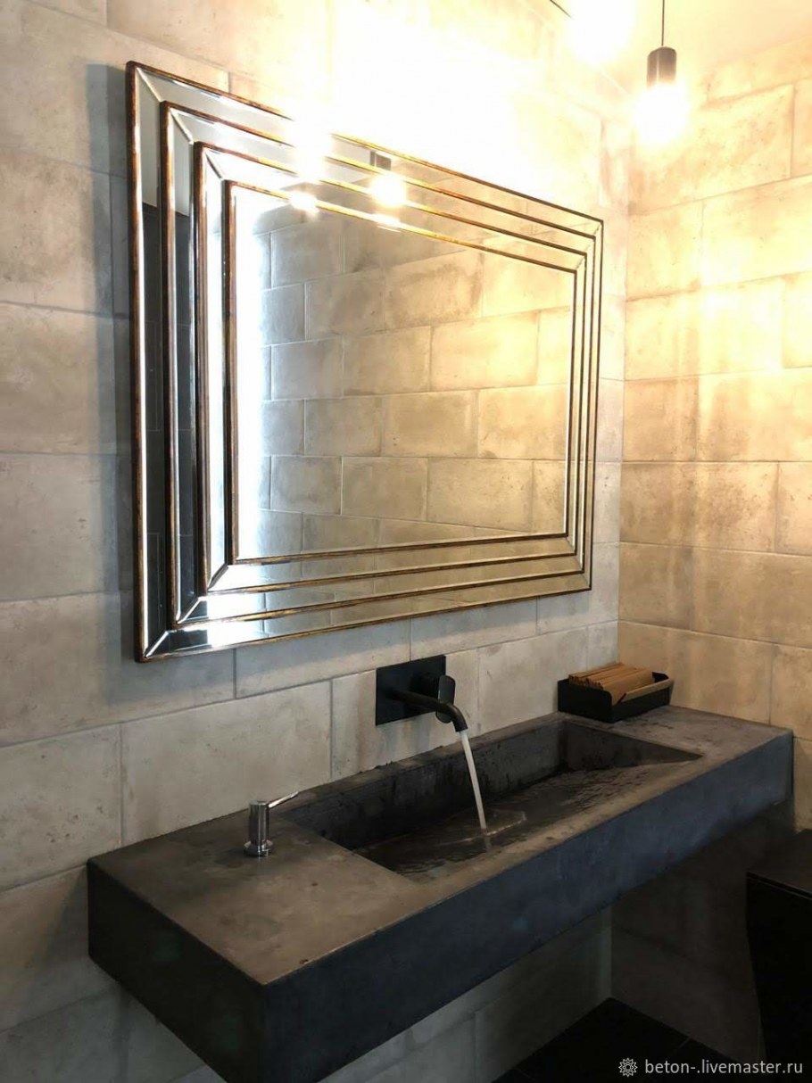 Раковина из бетона "аристо"