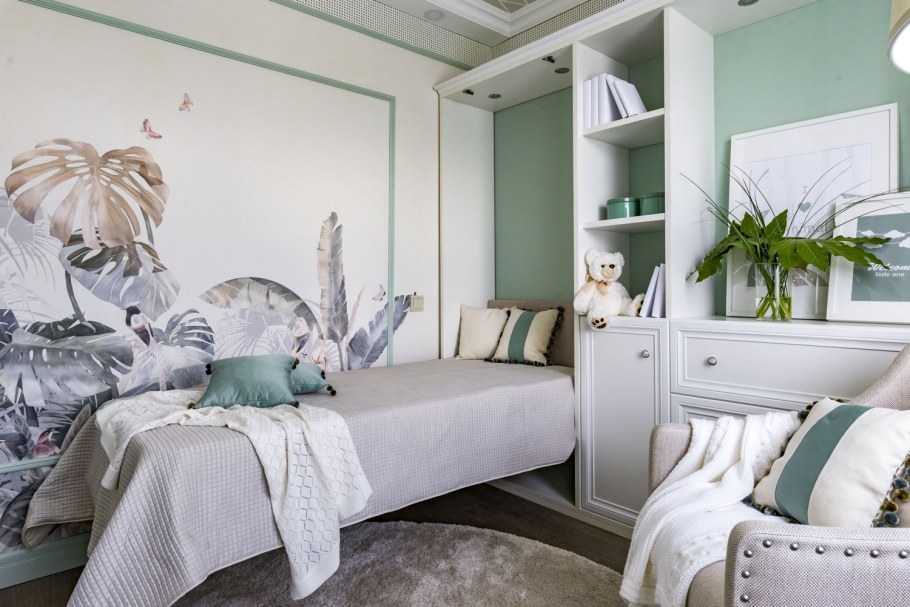 Комната в пастельных тонах для подростков