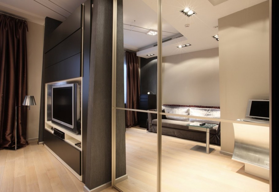 Межкомнатные перегородки с телевизором