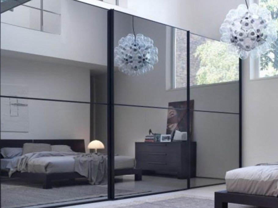 Шкаф купе зеркало бронза