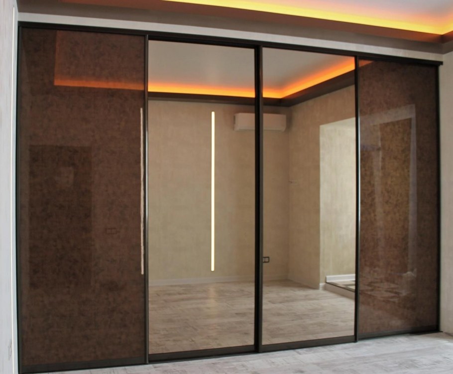 Шкаф с тонированным стеклом