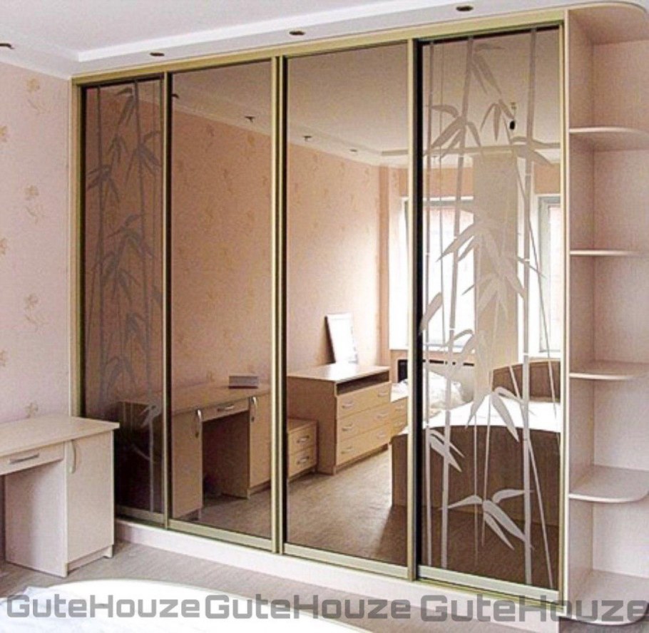 Шкаф купе зеркало бронза профиль аристо
