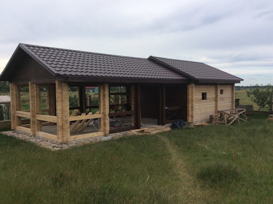 Баня с террасой