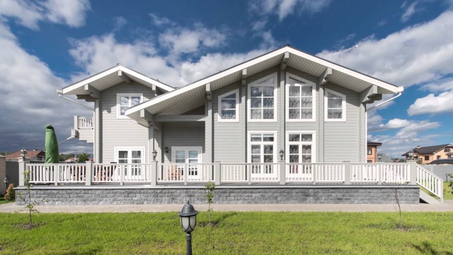 Сайдинг RAL 7024 фасады