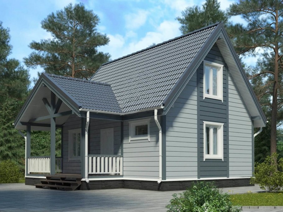 Проект Стокгольм, дом из клееного бруса