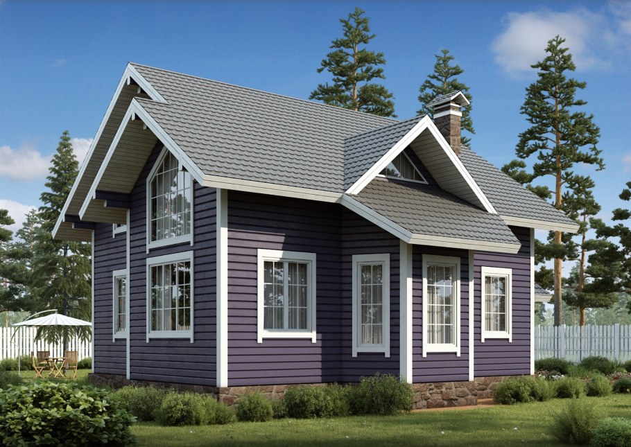 Каркасный дом в скандинавском стиле