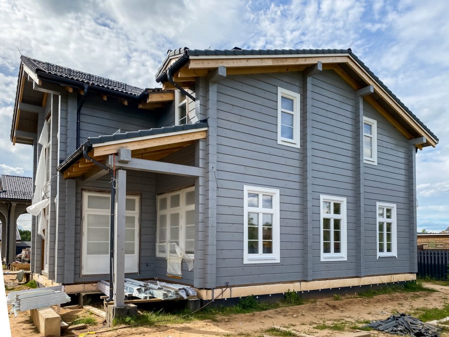 Дом из бруса проекты Скандинавия 130м2