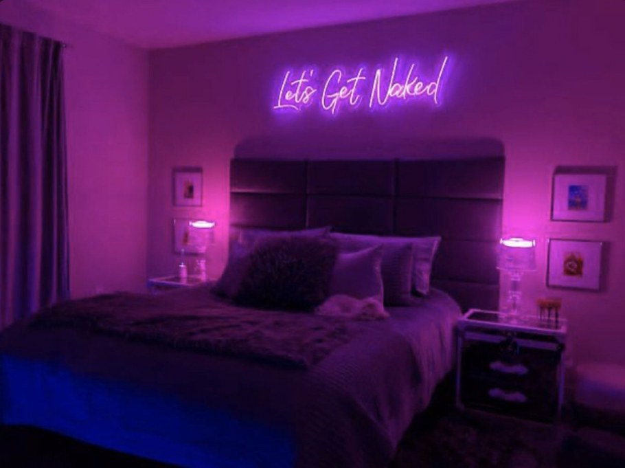 Спальная комната неон