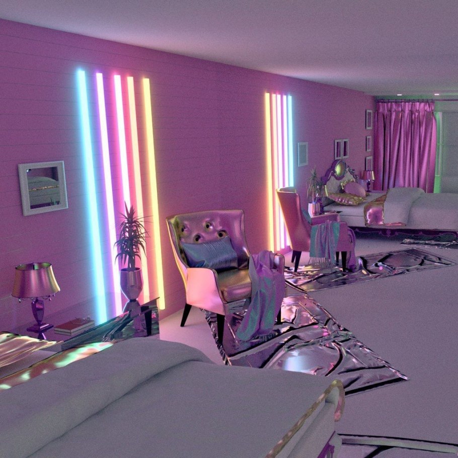 Неоновая комната