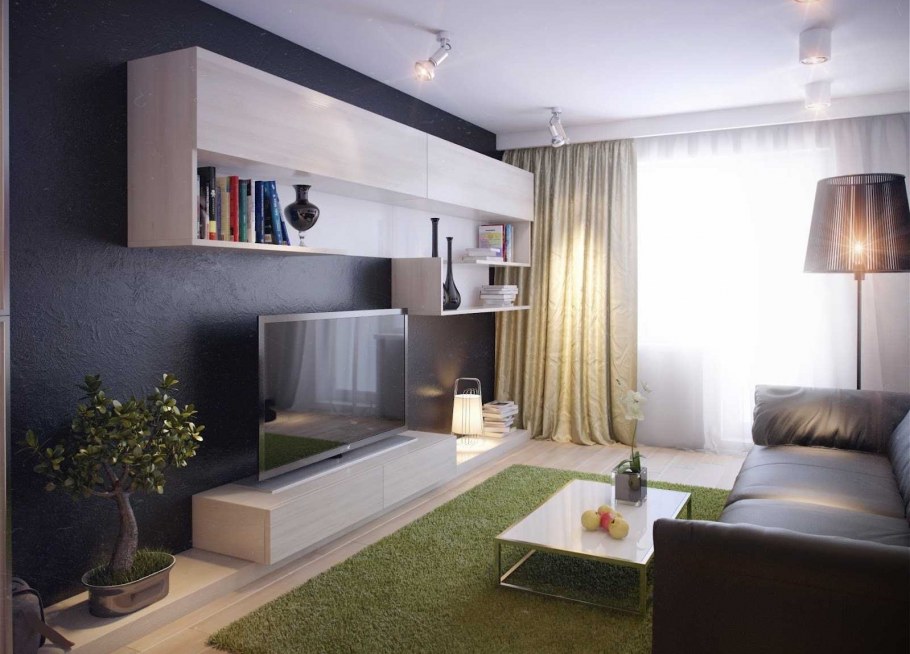 Интерьер современных гостиных функциональные стенки в гостиной