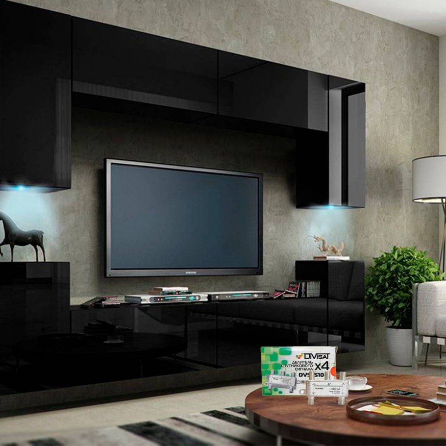 Угловые стенки в гостиную