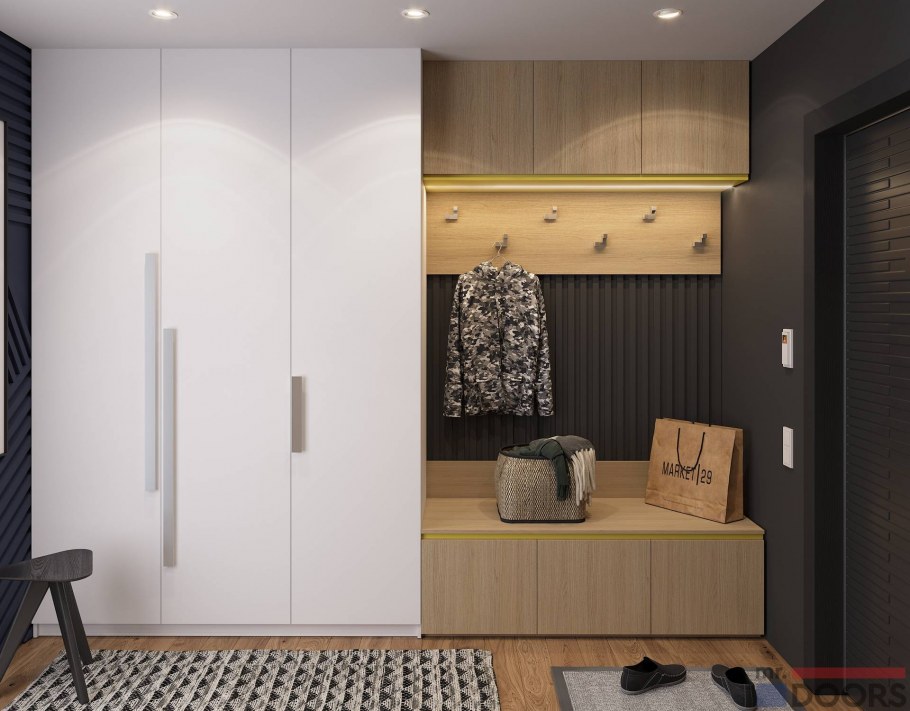 Шкаф с круглыми ручками