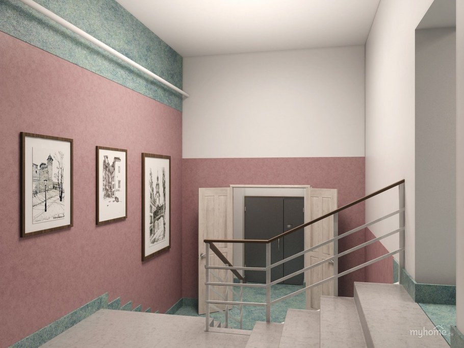 Покраска подъезда