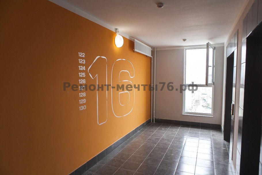 Цвет стен в подъезде