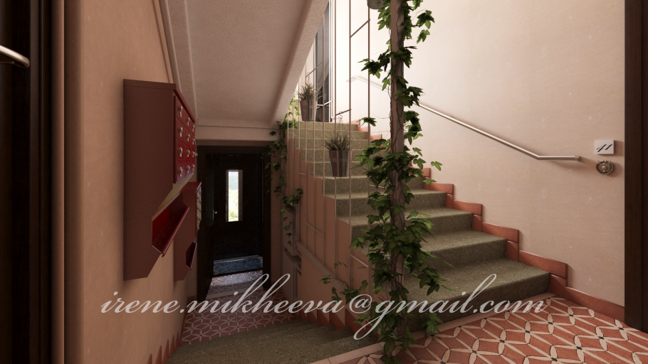 Лестничная площадка в подъезде