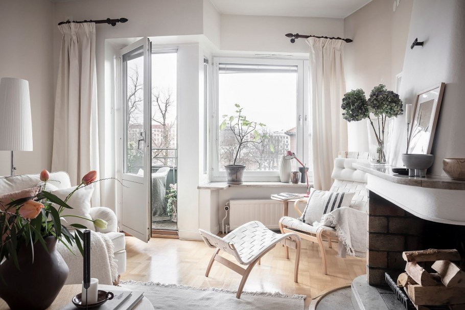 Серые двери Скандинавский стиль