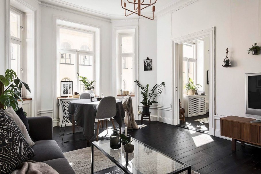 Скандинавский стиль в деревянном доме