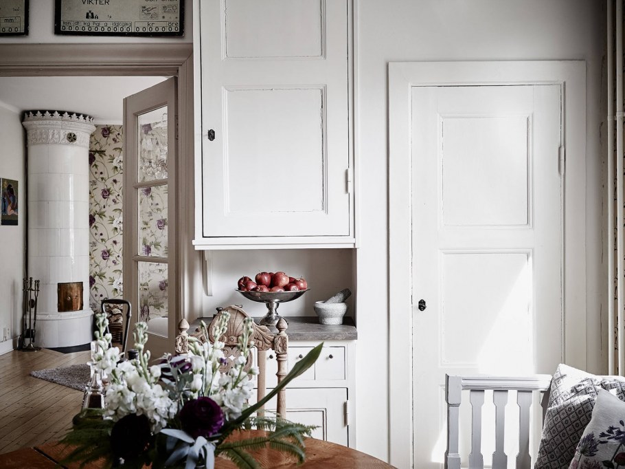 Декоративный камин в скандинавском стиле