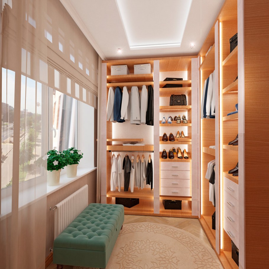 Удобная гардеробная